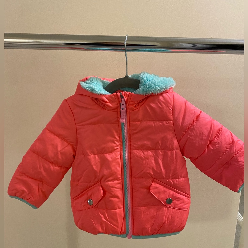 Carters toddler girl jacket, size 12 months